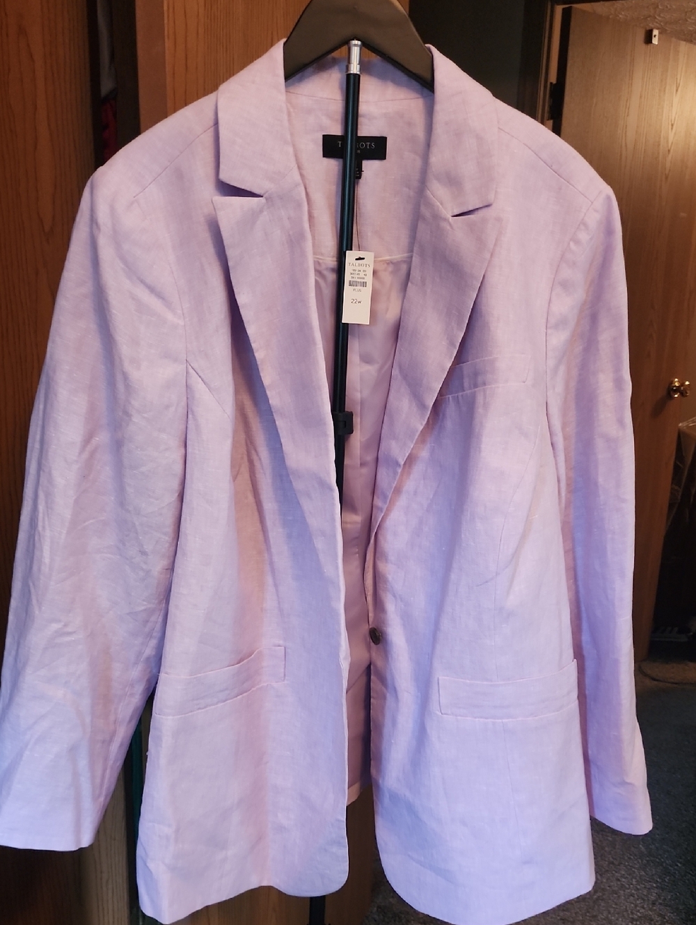 Talbots Lavender Linen Blend Blazer - Women's Light Lavender Jacket